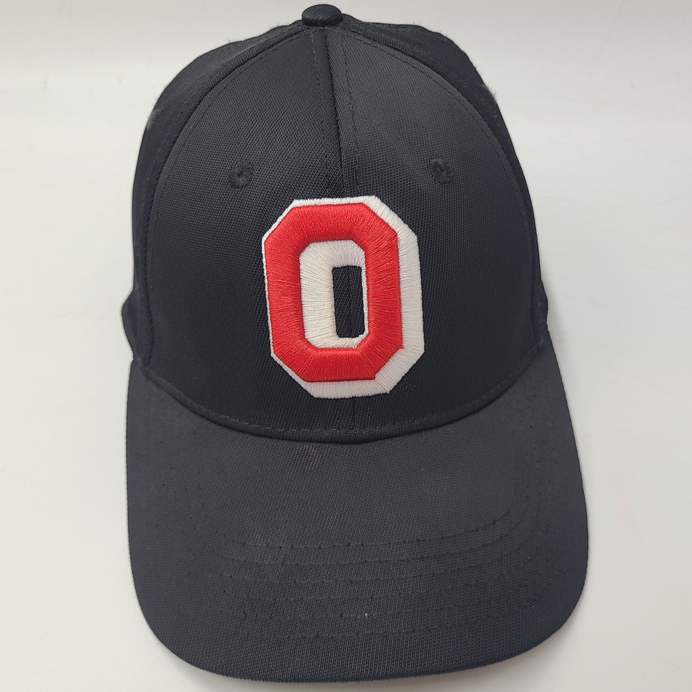 Ohio State Buckeyes Hat Fitted (Seems L-XL) Black Red NCAA University OSU Men